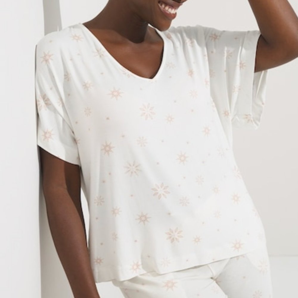 NWT Soma COOL NIGHTS Pajama Set - Boxy Sleep Tee + Pants L - Picture 5 of 8
